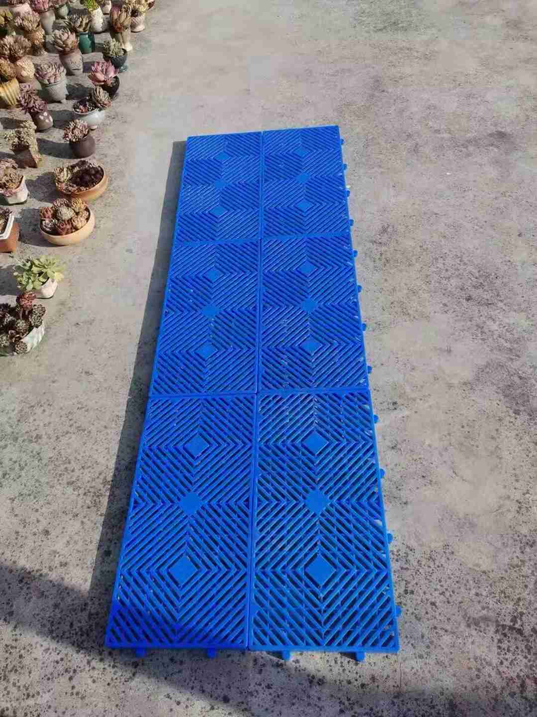 昆明加厚型塑料地铺板（仓库防潮垫板）(图1)